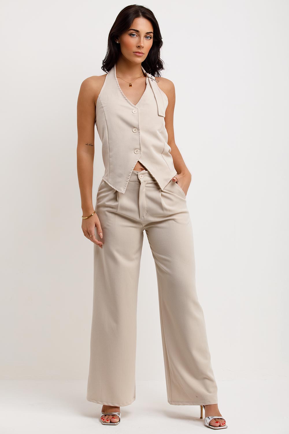 waistcoat and trousers co ord zara womens