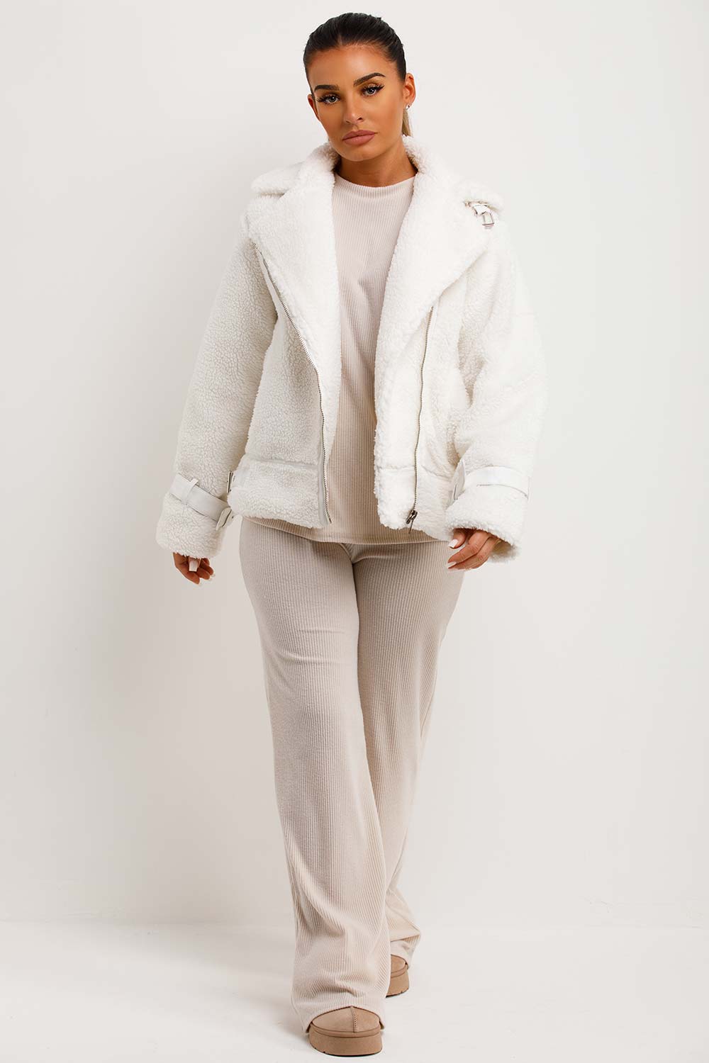 teddy aviator jacket womens uk