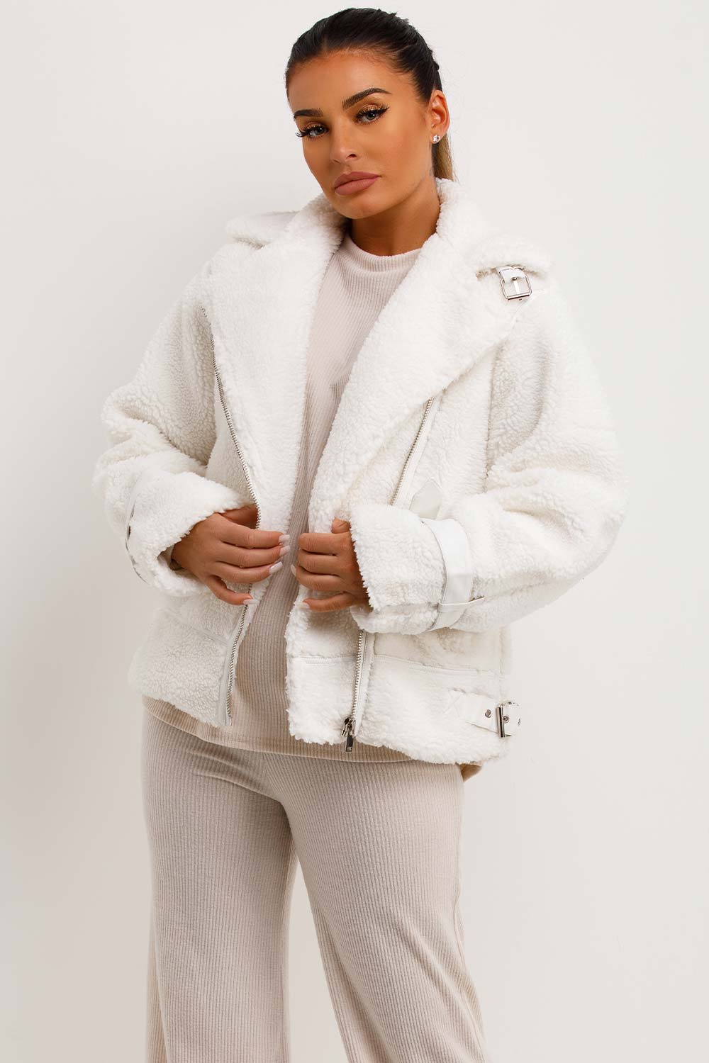 teddy aviator jacket womens uk
