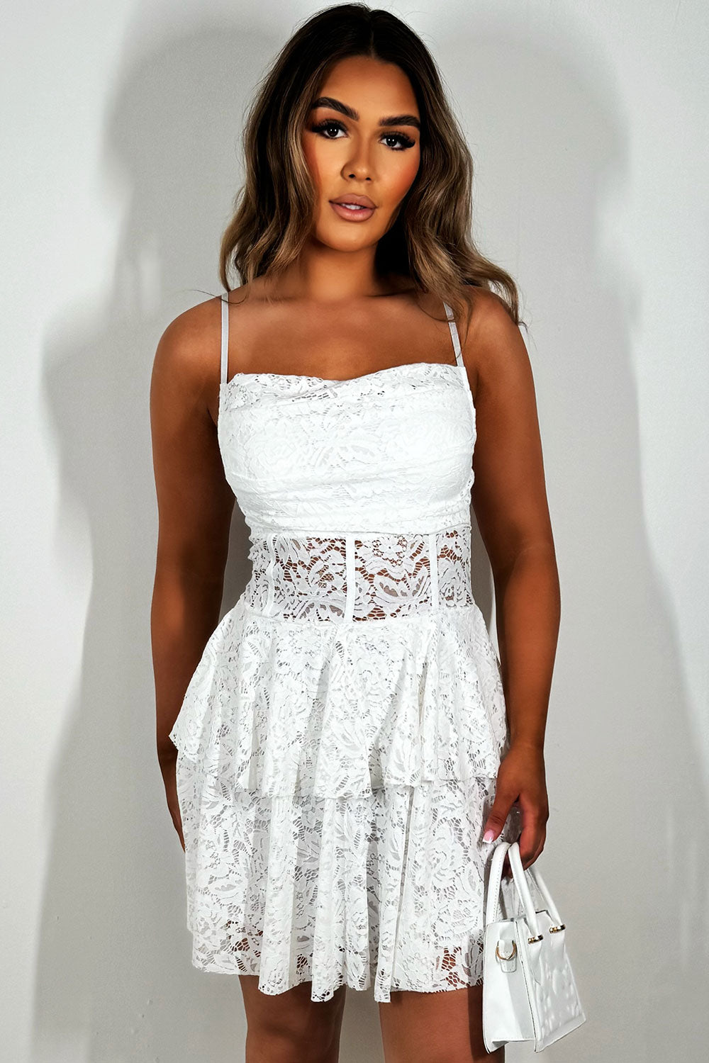 frilly ruffle lace dress summer festival rave outfit uk