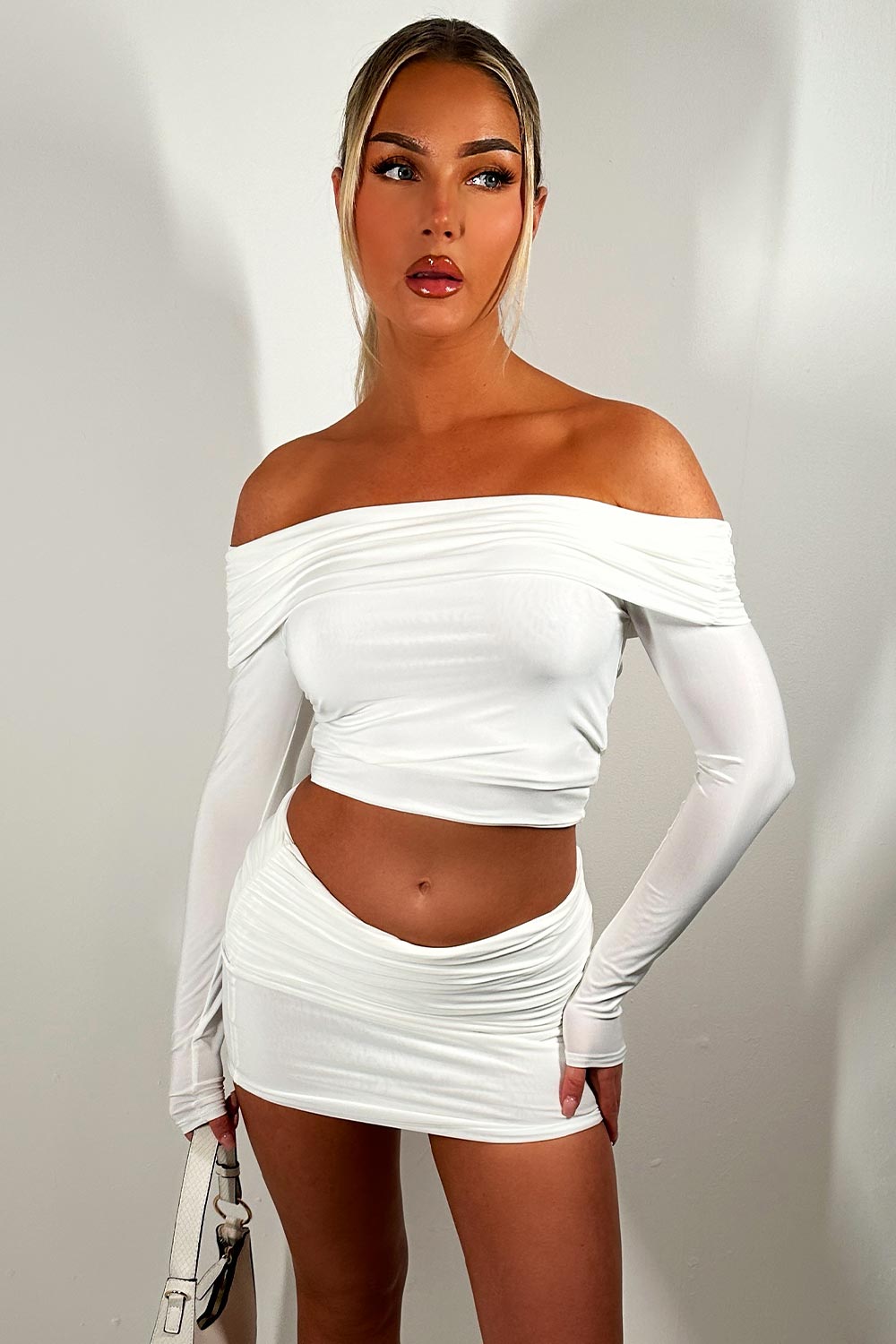 fold over skirt and top co ord set going out festival outfit