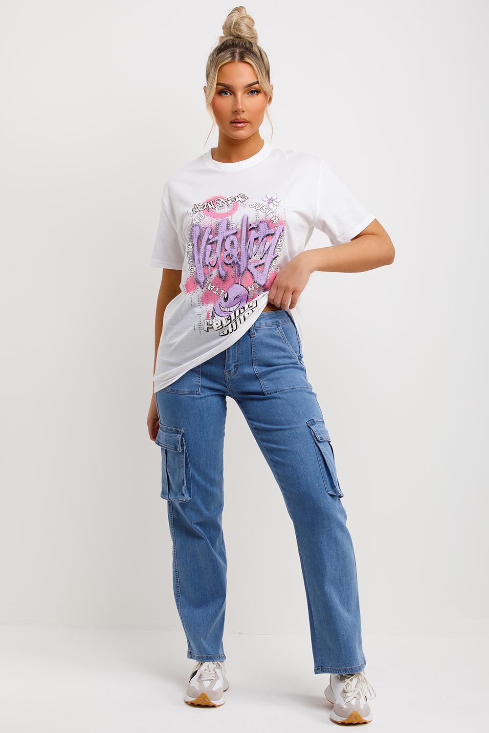 womens graphic t shirt white