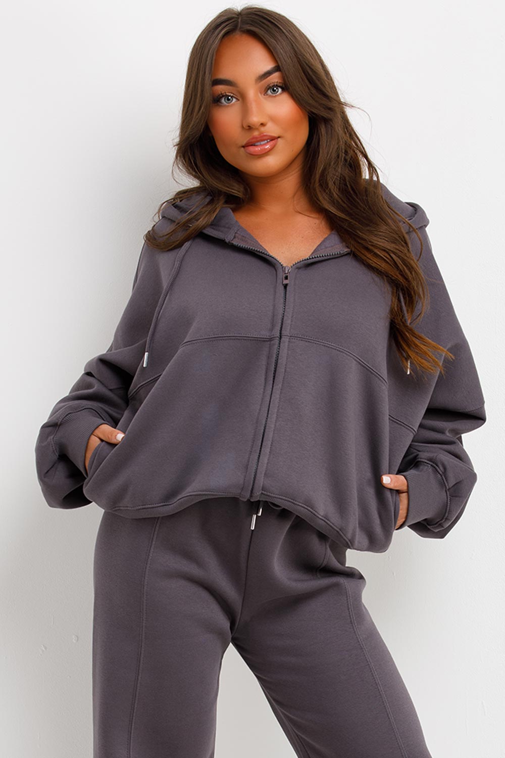 womens zara hoodie and joggers tracksuit loungewear set molly mae outfit