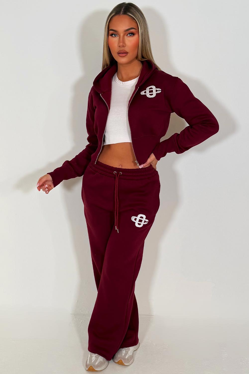 womens joggers and crop corset hoodie everyday tracksuit set styledup fashion
