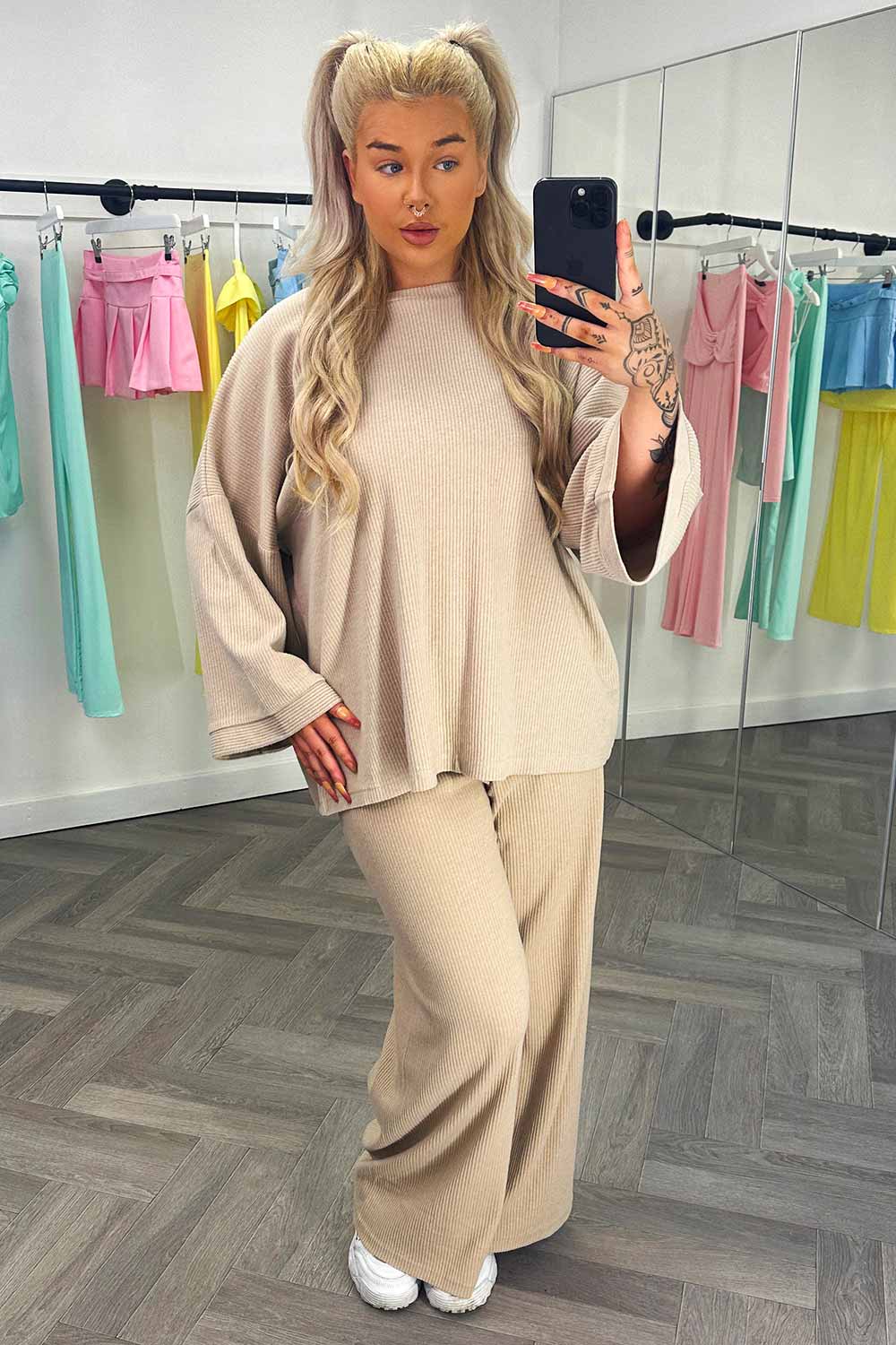 womens oversized loungewear co ord set