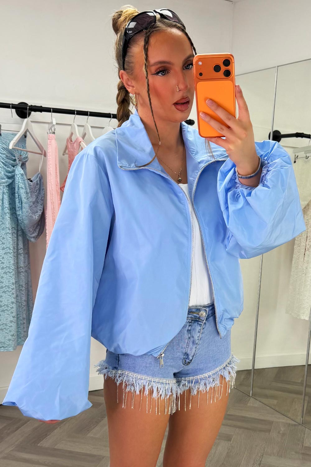 womens jacket wind breaker styledup