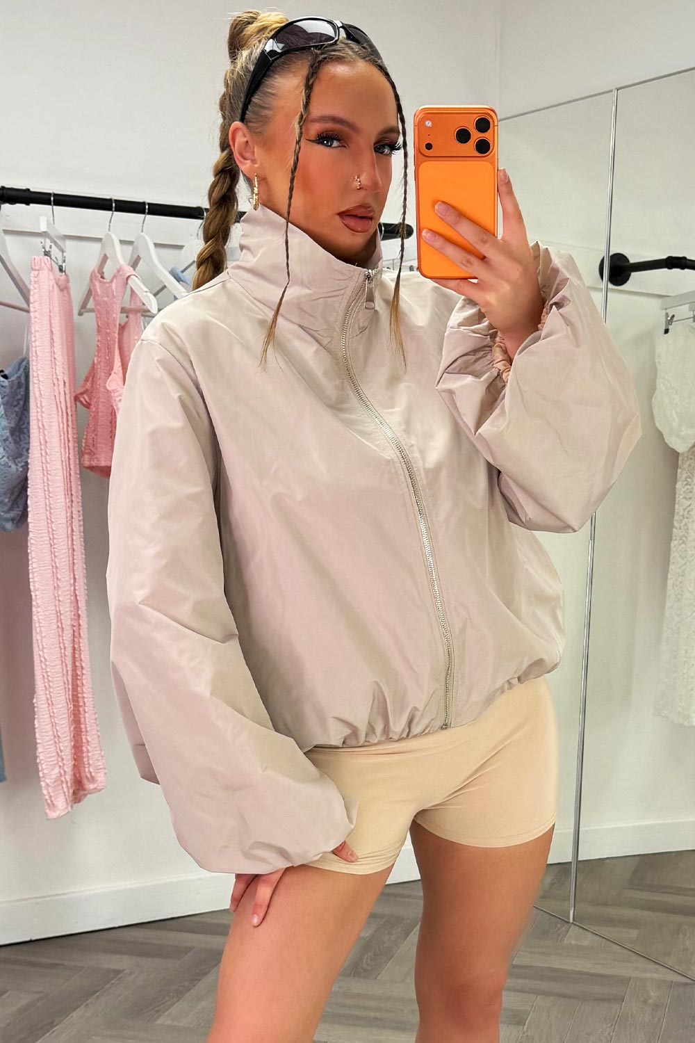 long sleeve wind breaker festival jacket zara sale uk