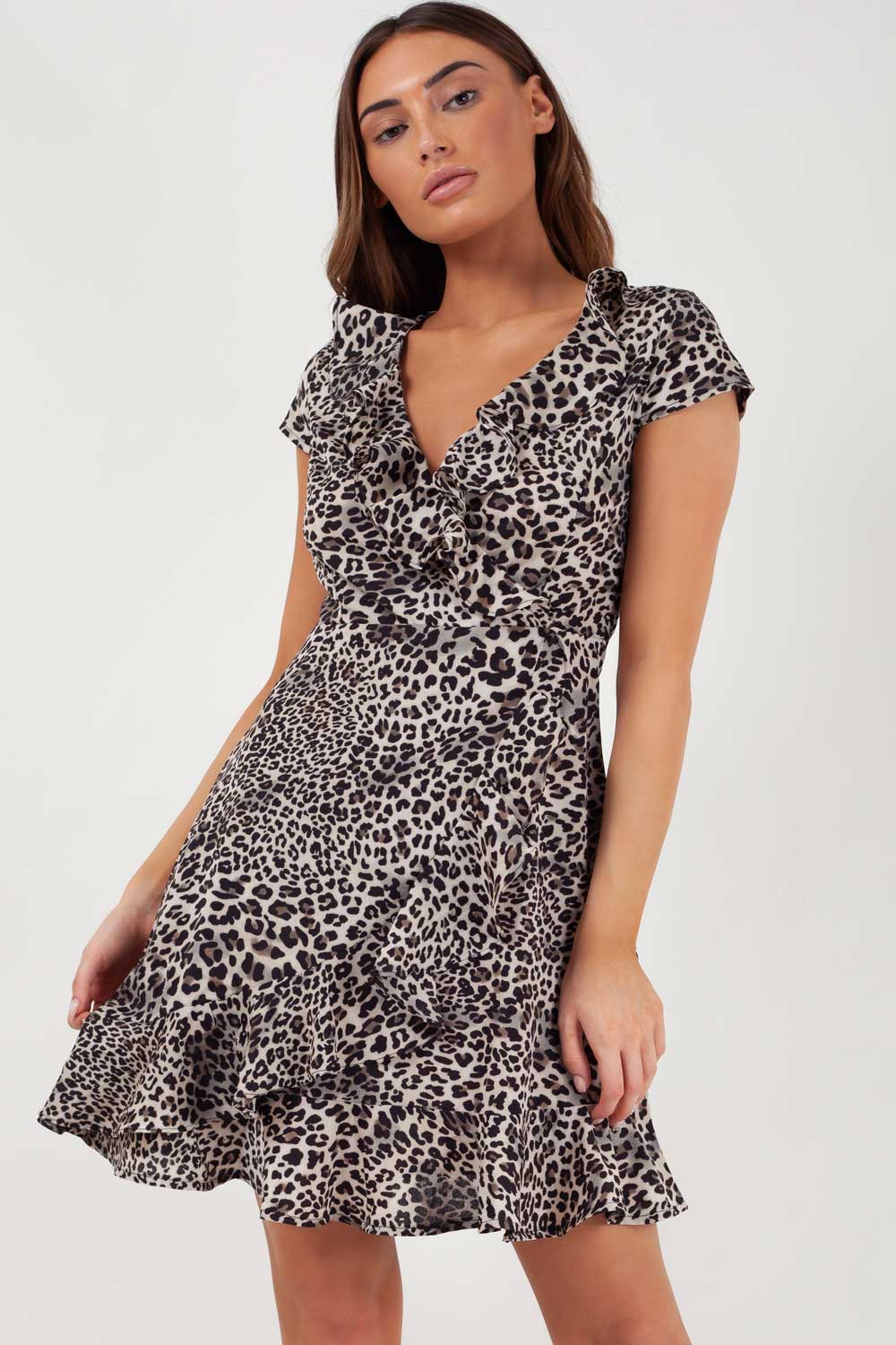 wrap dress leopard print styledup fashion
