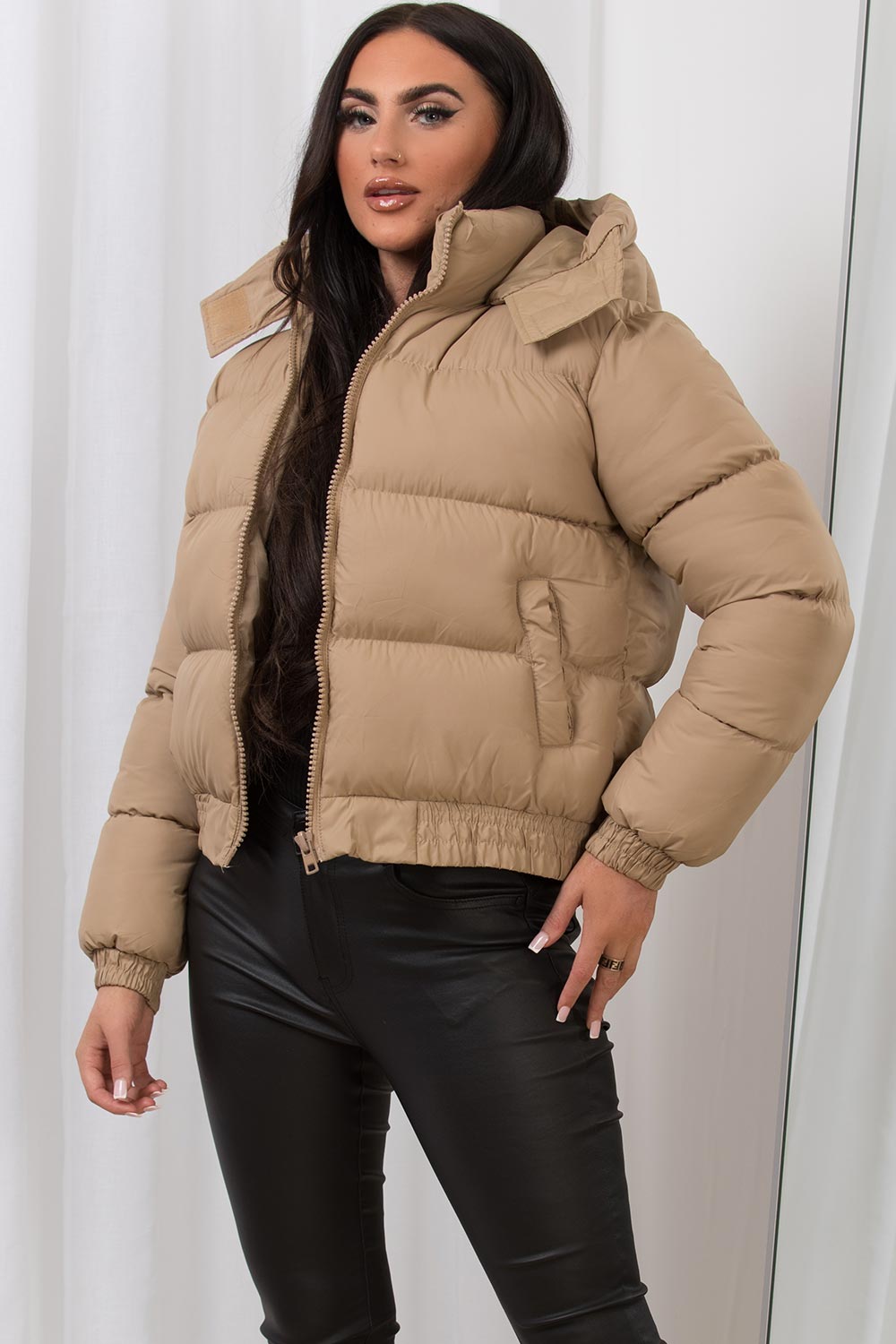 cropped puffer jacket uk