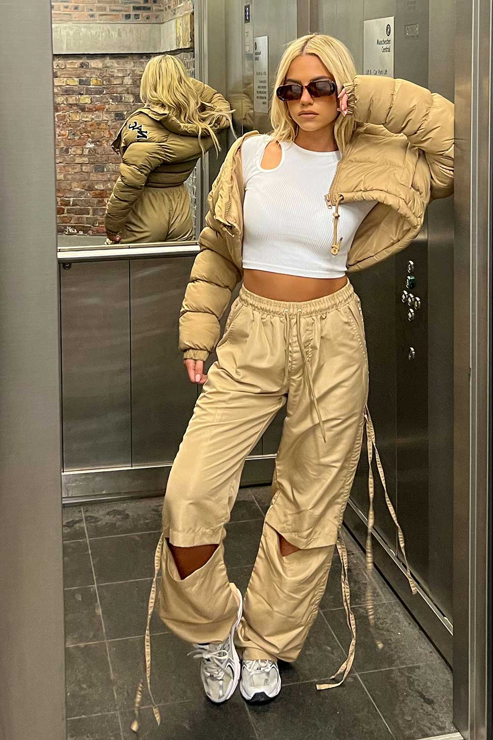 womens parachute cargo pants uk