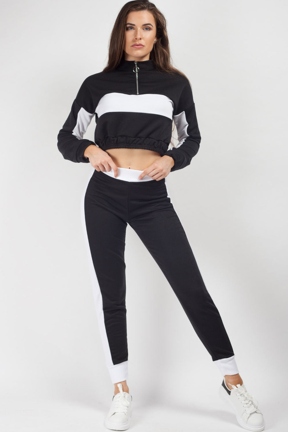 crop loungewear set womens