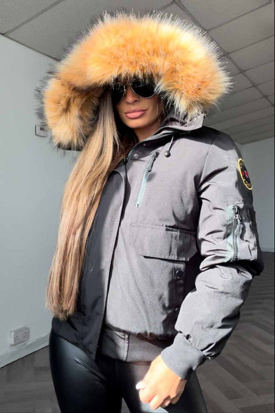 Bomber jackets with fur hood best sale