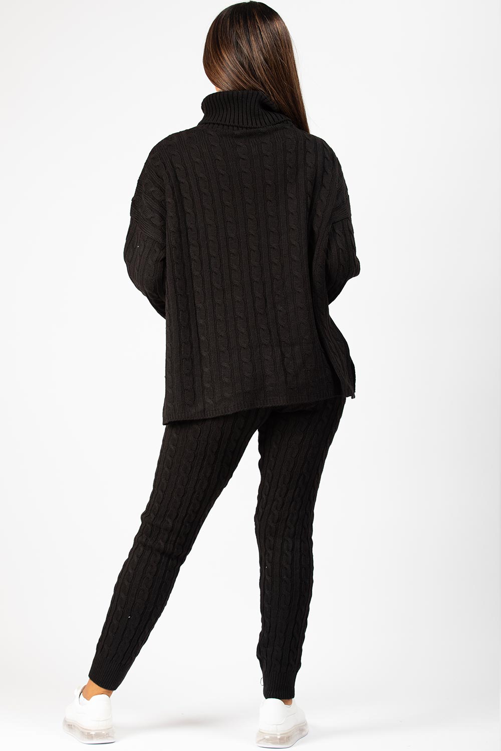 cable knit loungewear set