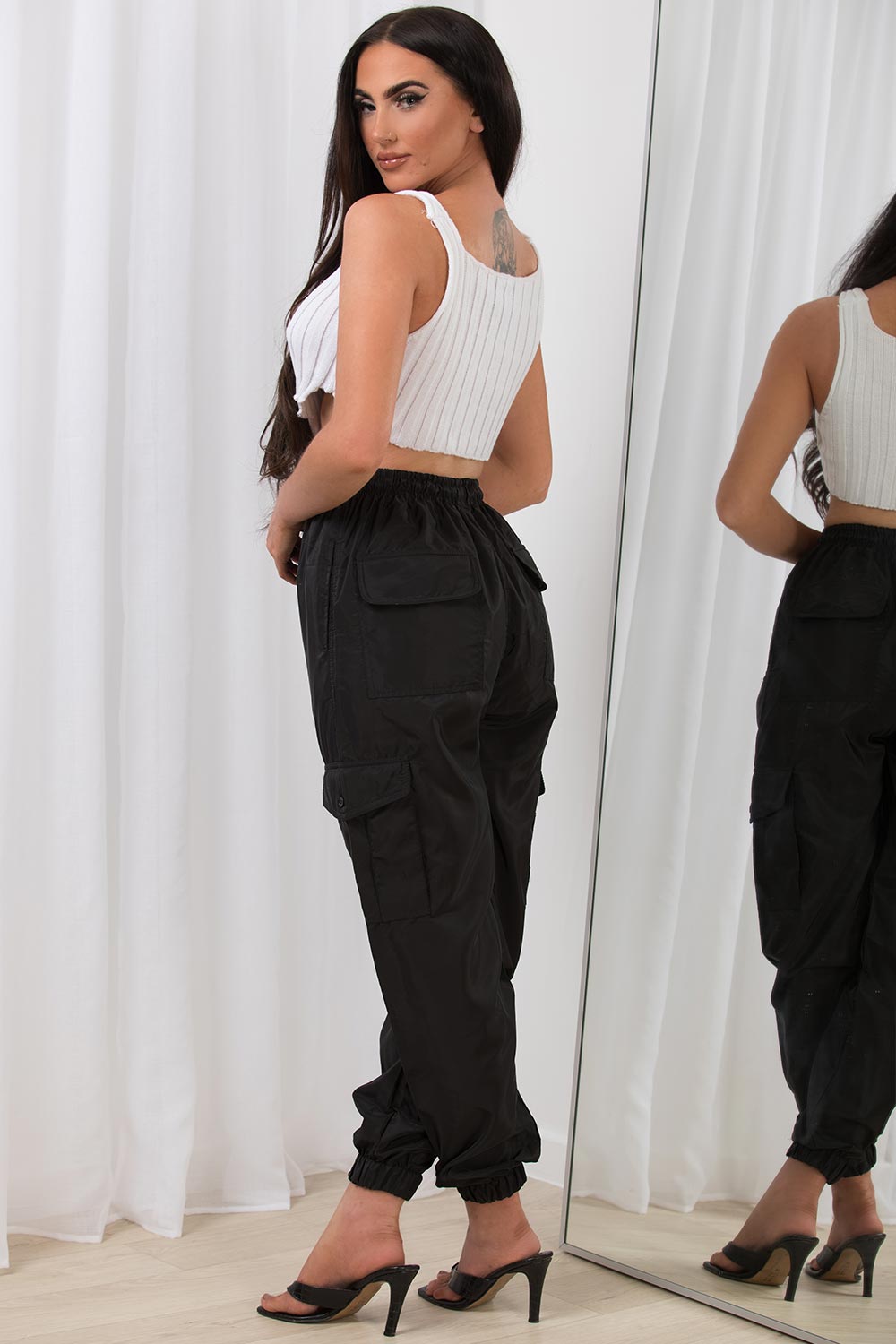 black cargo pants women uk