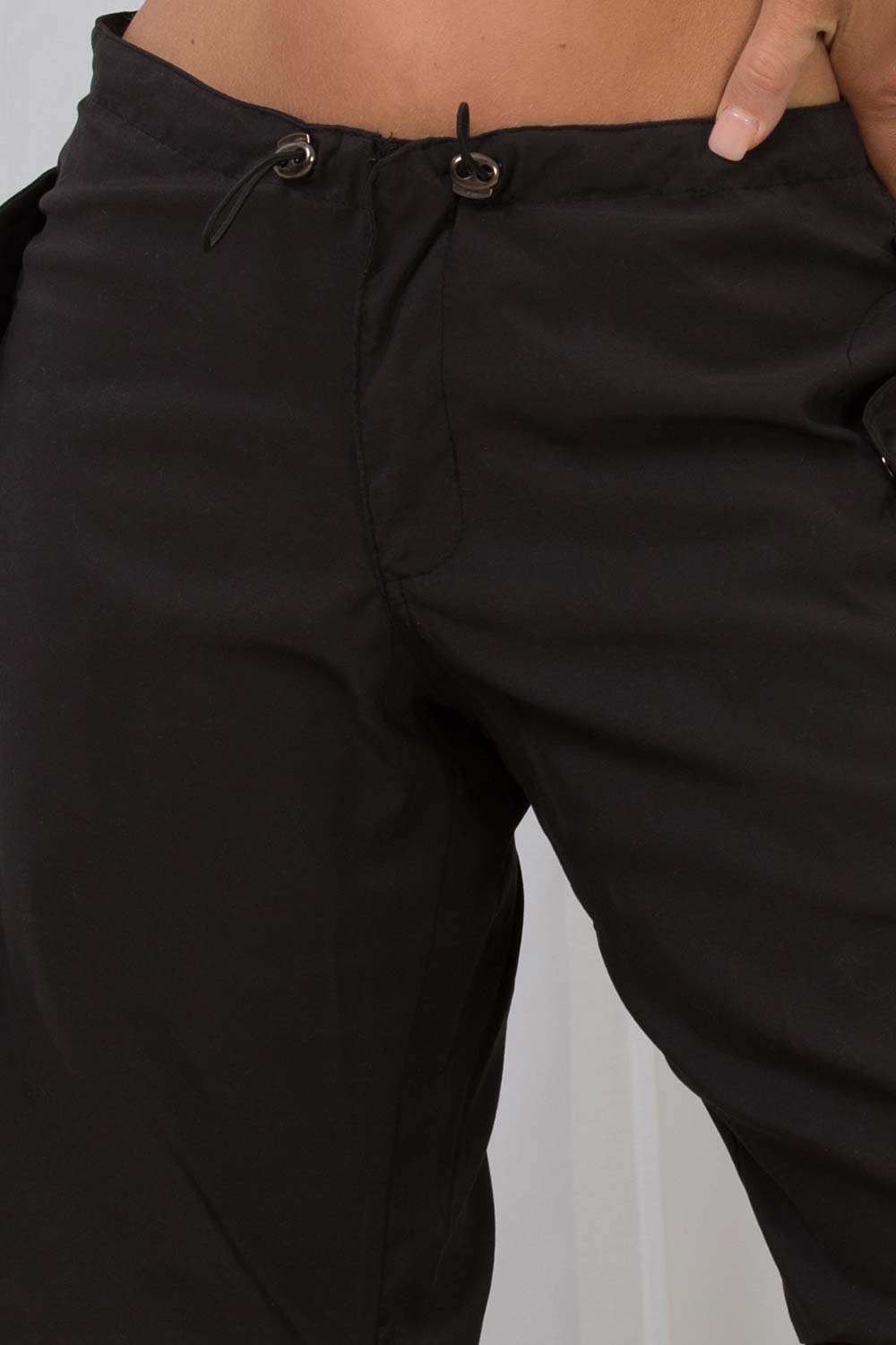 toggle waist wide cargo pants uk