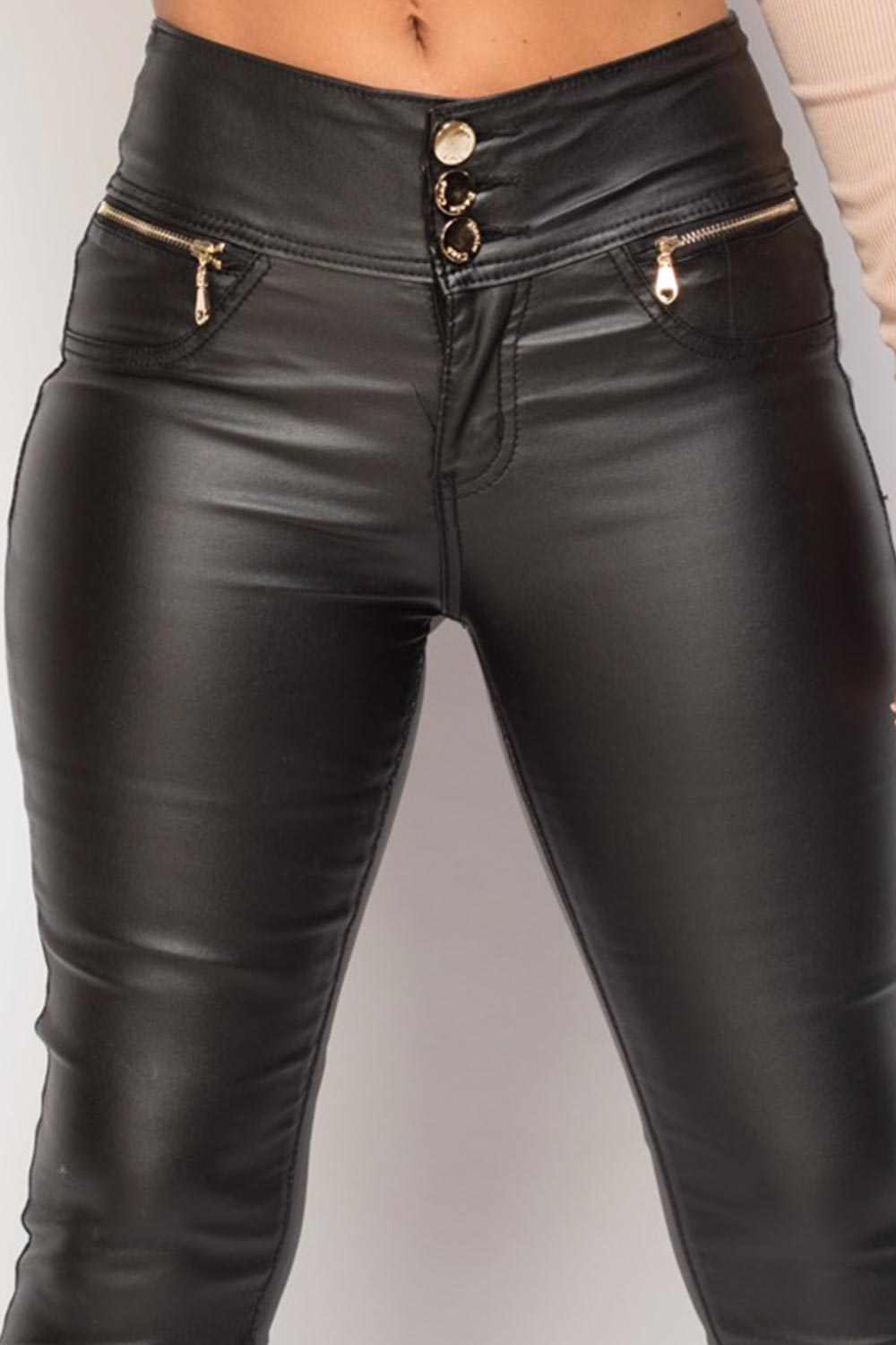 womens black high waisted jeans