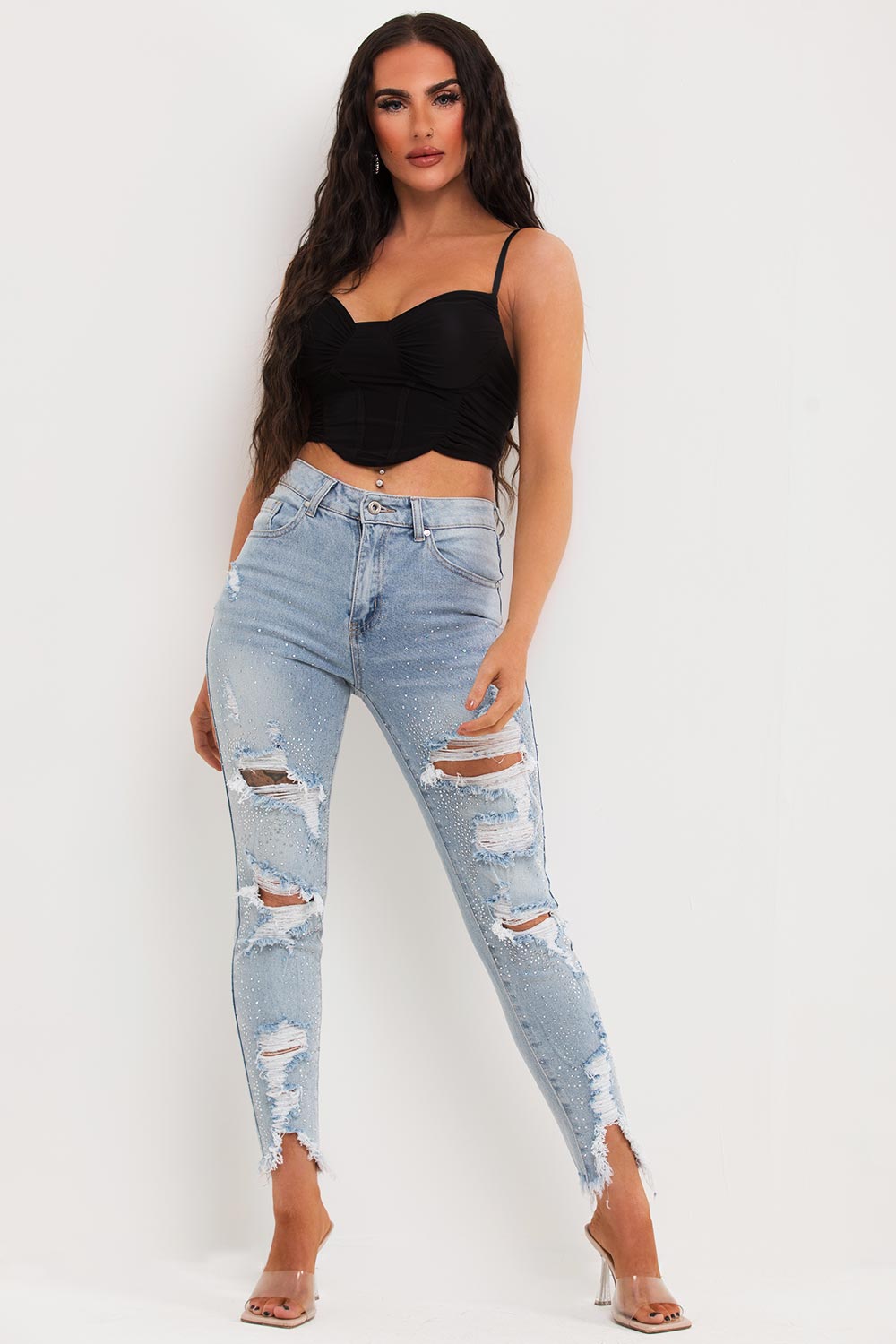 black crop top uk