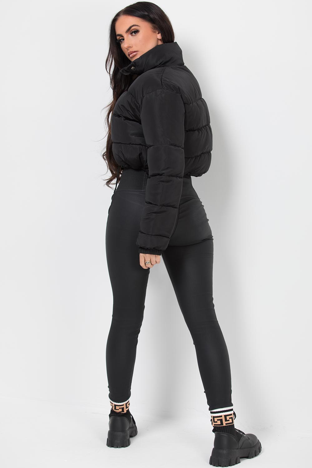 cropped puffer jacket