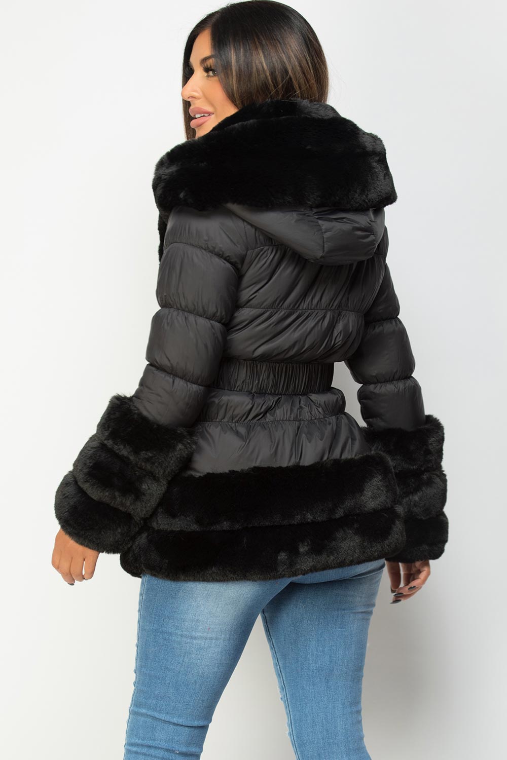 black puffer jacket womens
