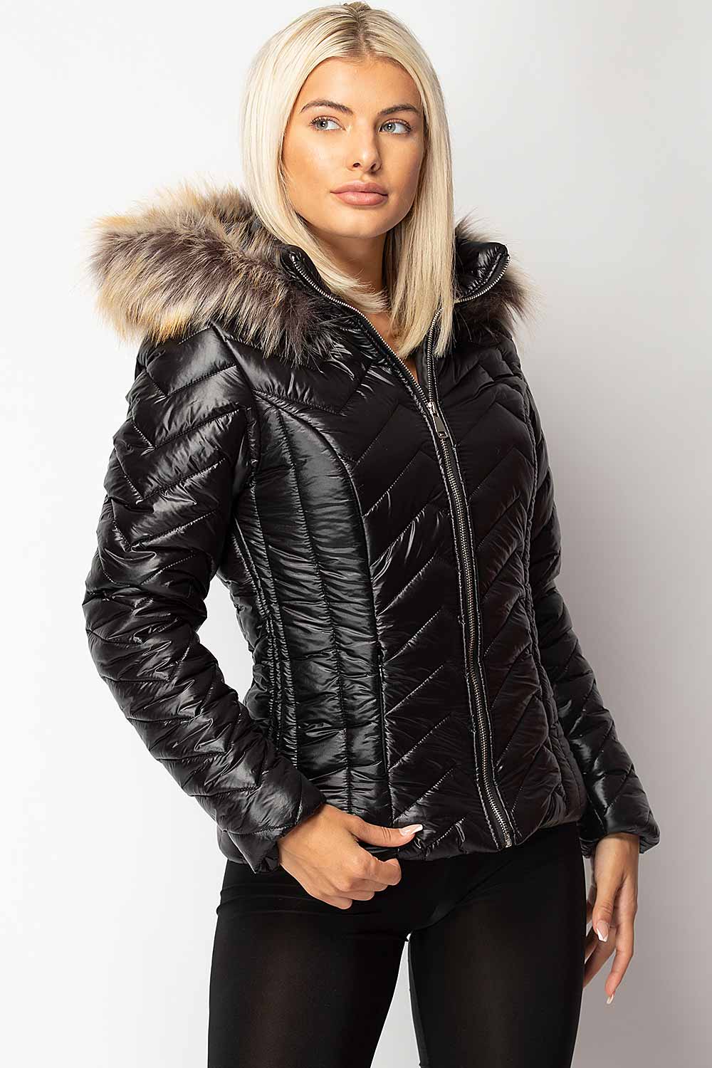 black puffer jacket womens