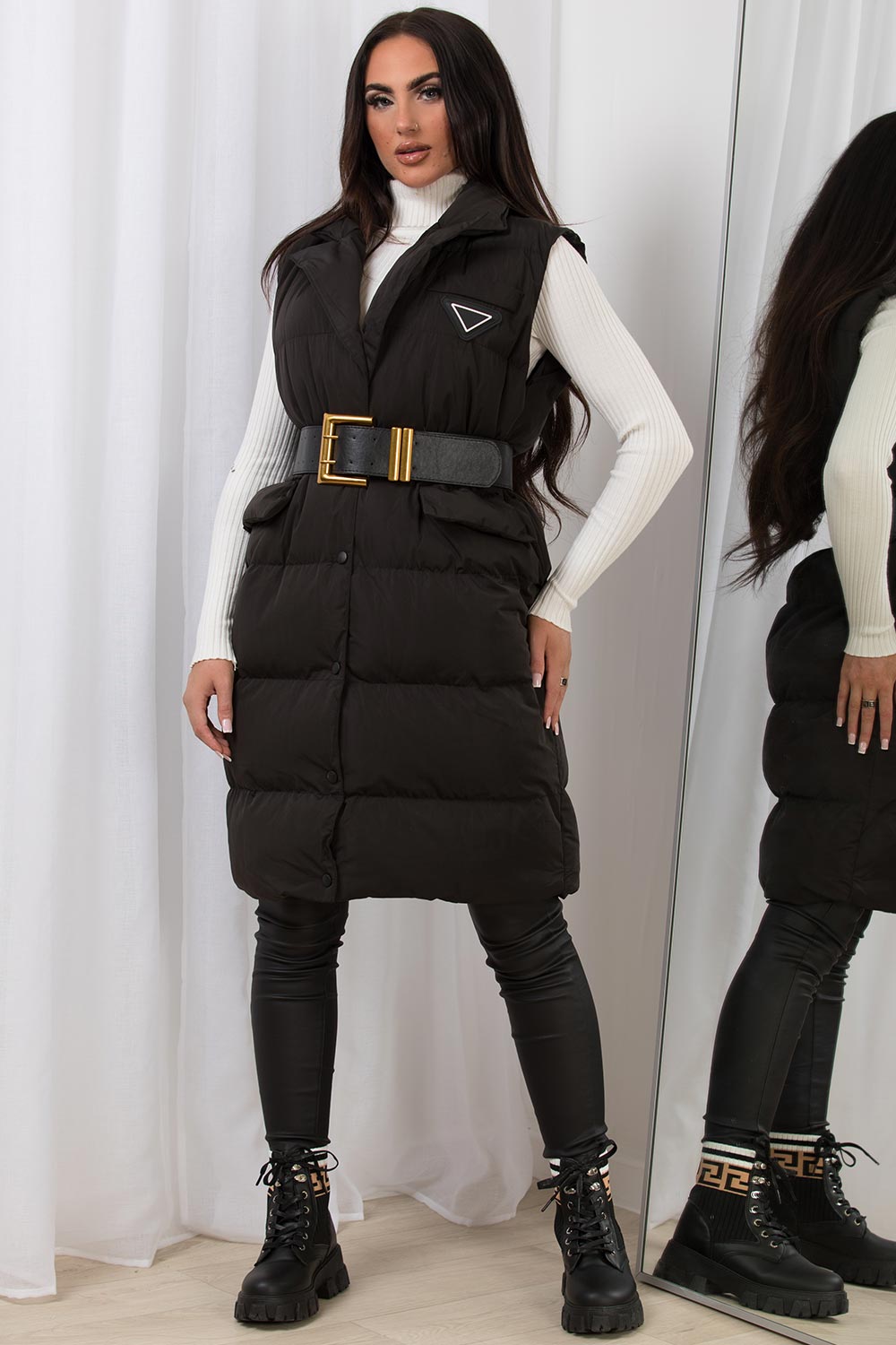black gilet womens uk
