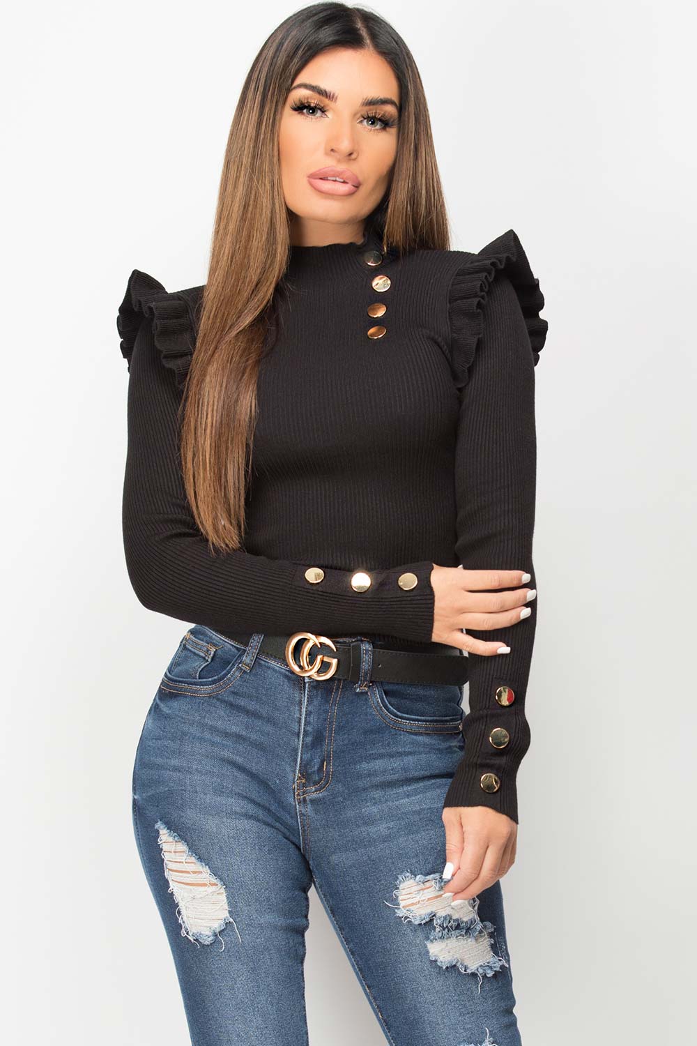 black dressy jumper womens
