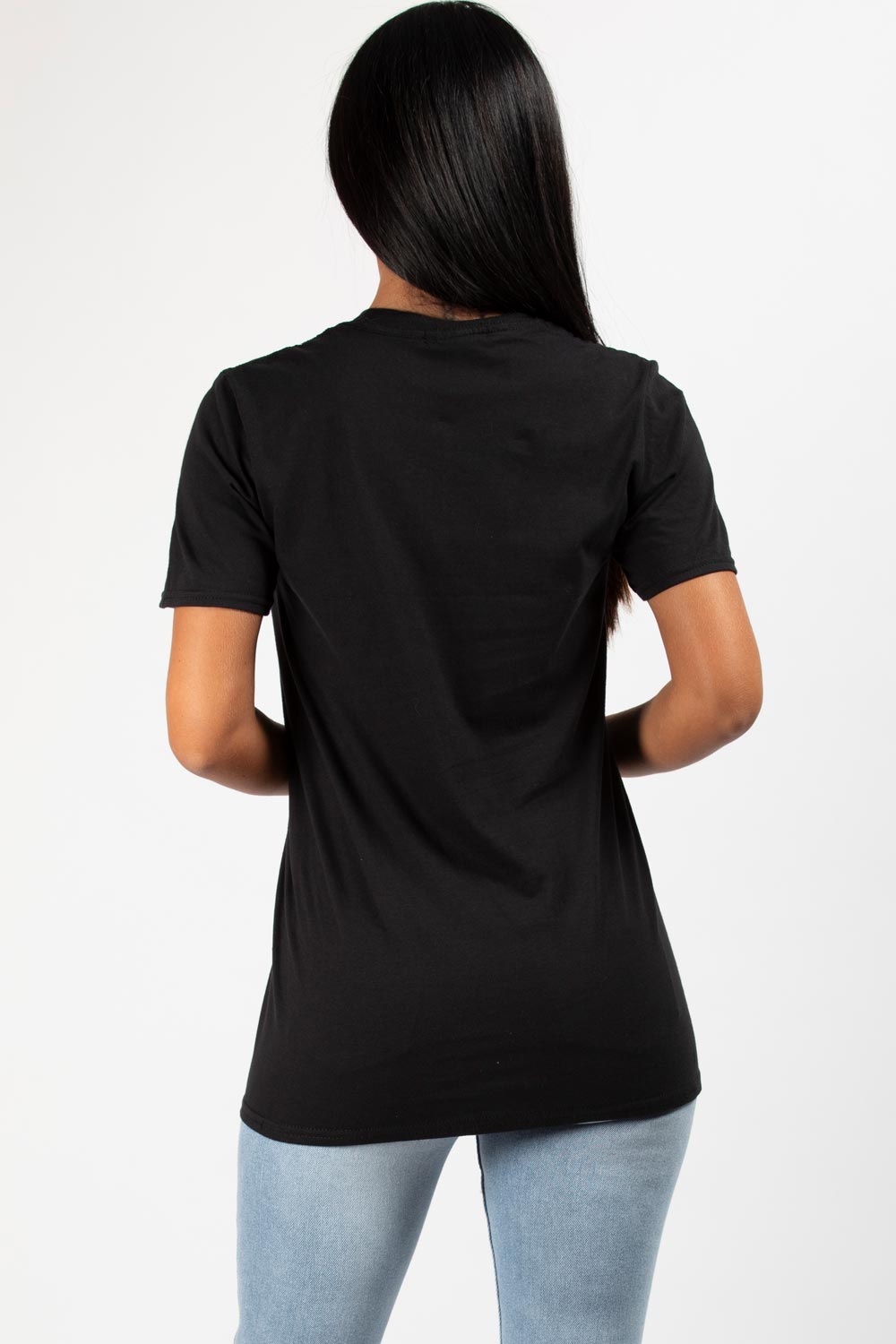 Black Free Spirit Slogan T Shirt