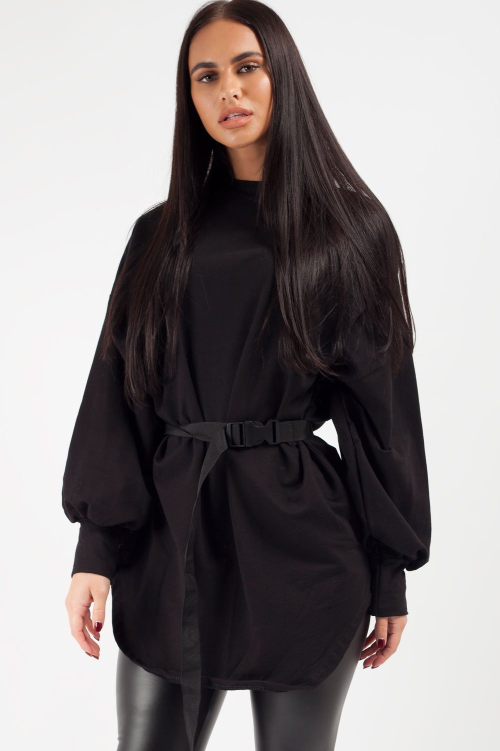 oversized sweatshirt black styledup fashion