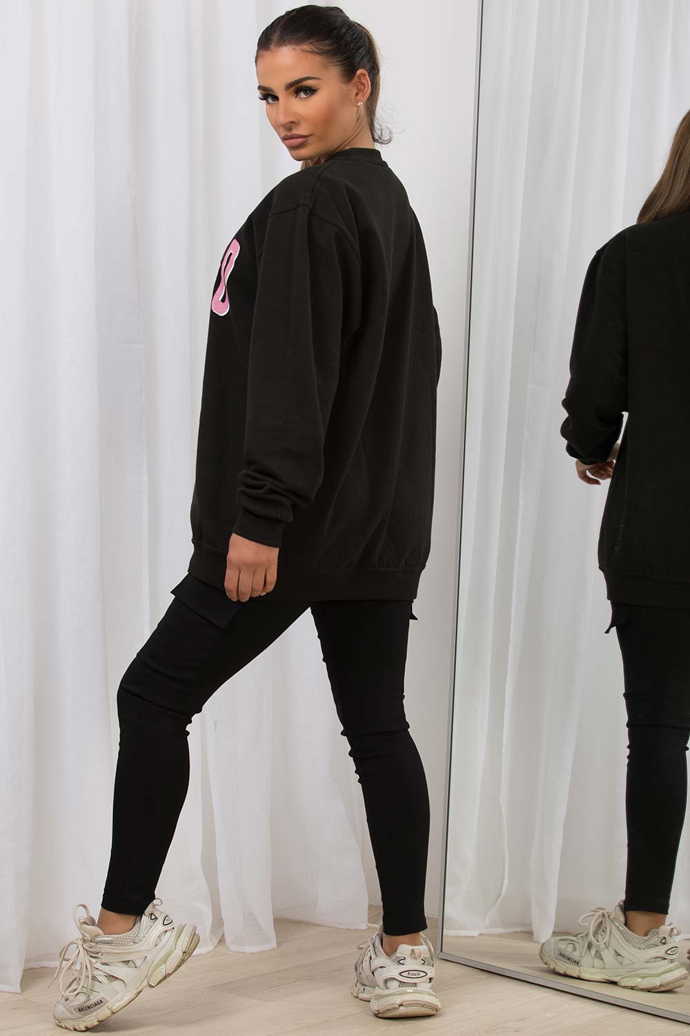 womens oversized sweatshirt pretty little thing