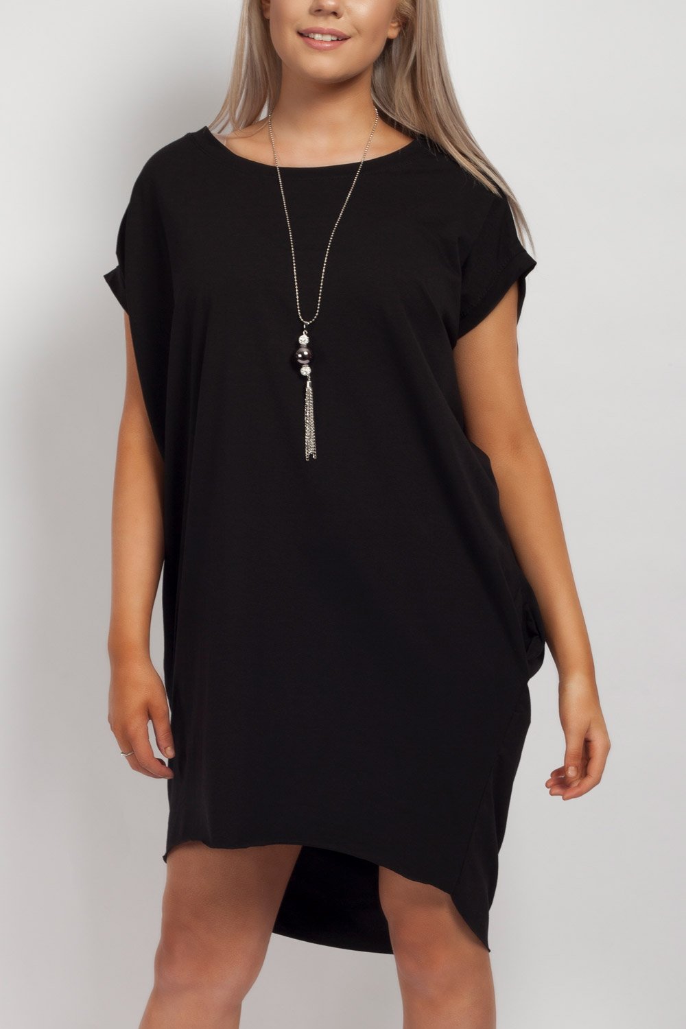 made in italy top black