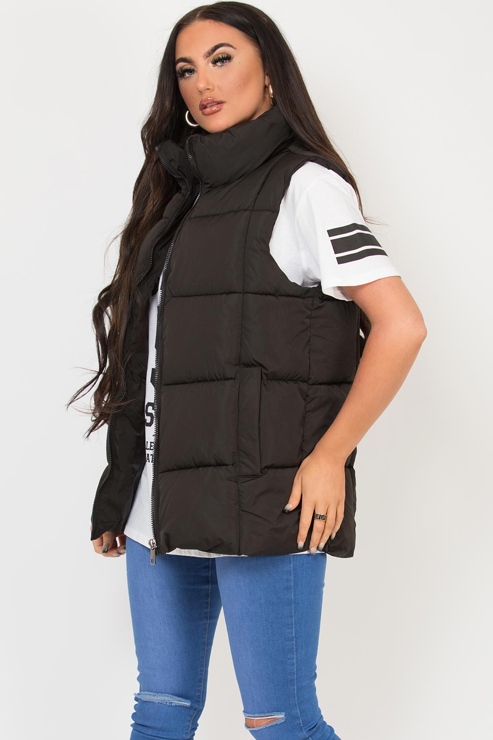 black gilet womens