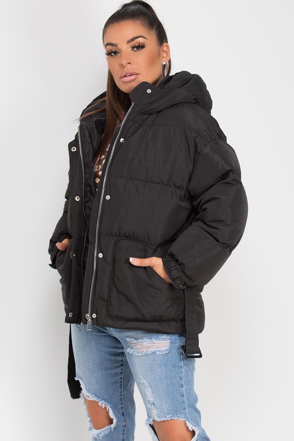 puffer jacket black