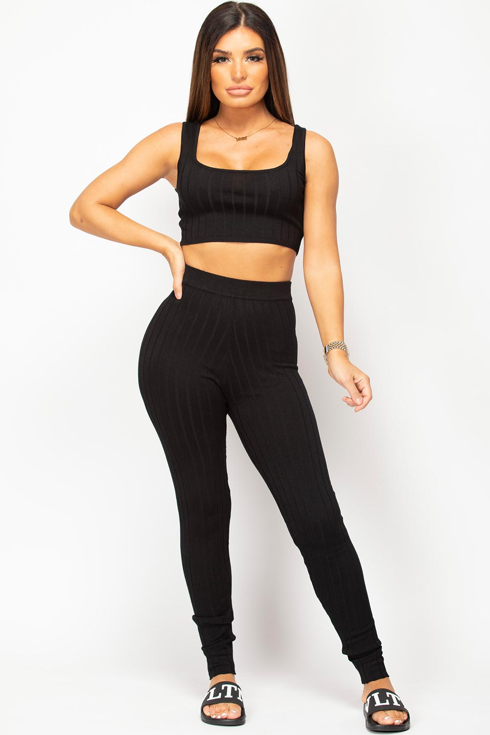 womens knitted three piece set