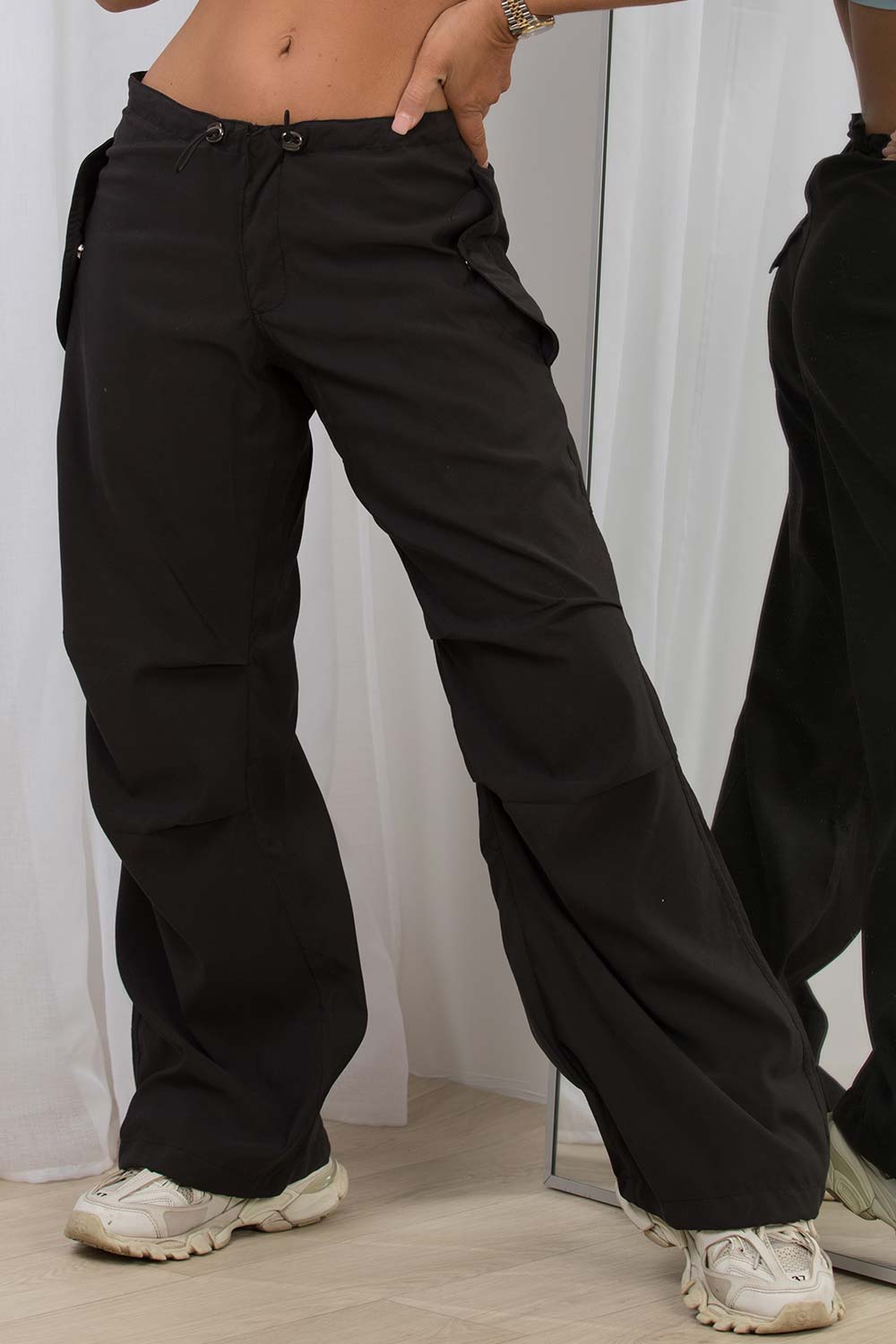 black cargo pants