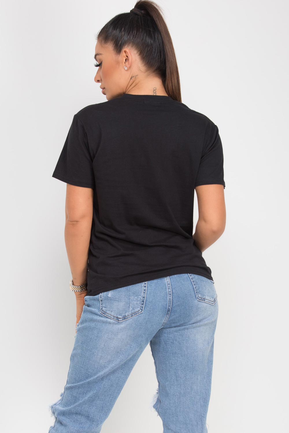 black teddy bear t shirt