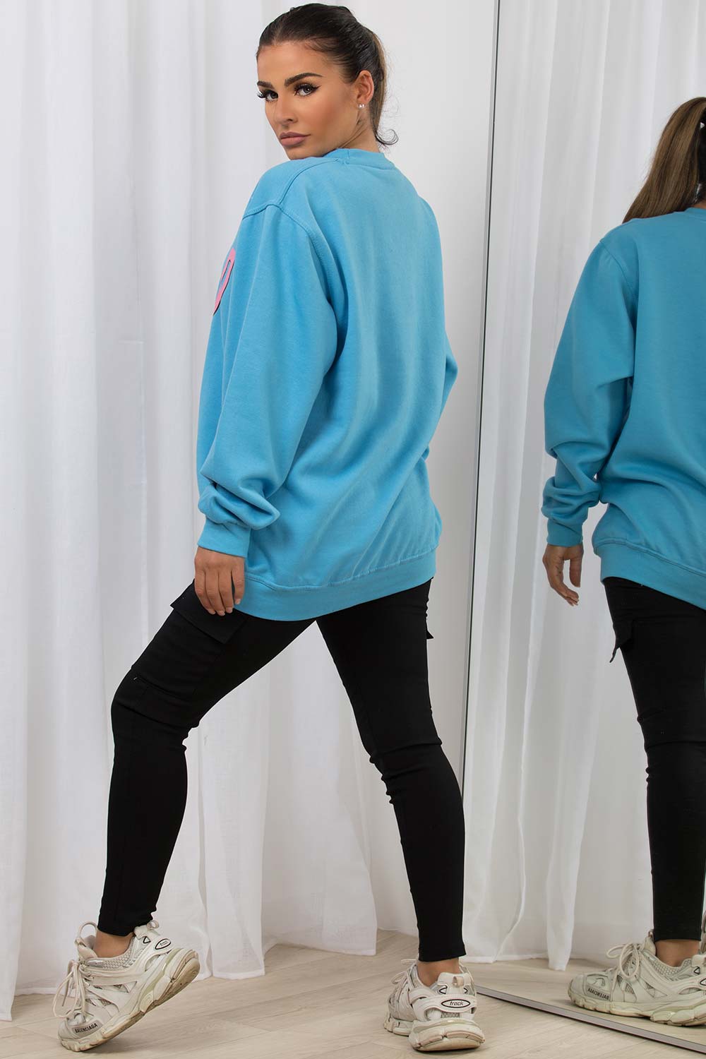 chicago slogan sweatshirt womens