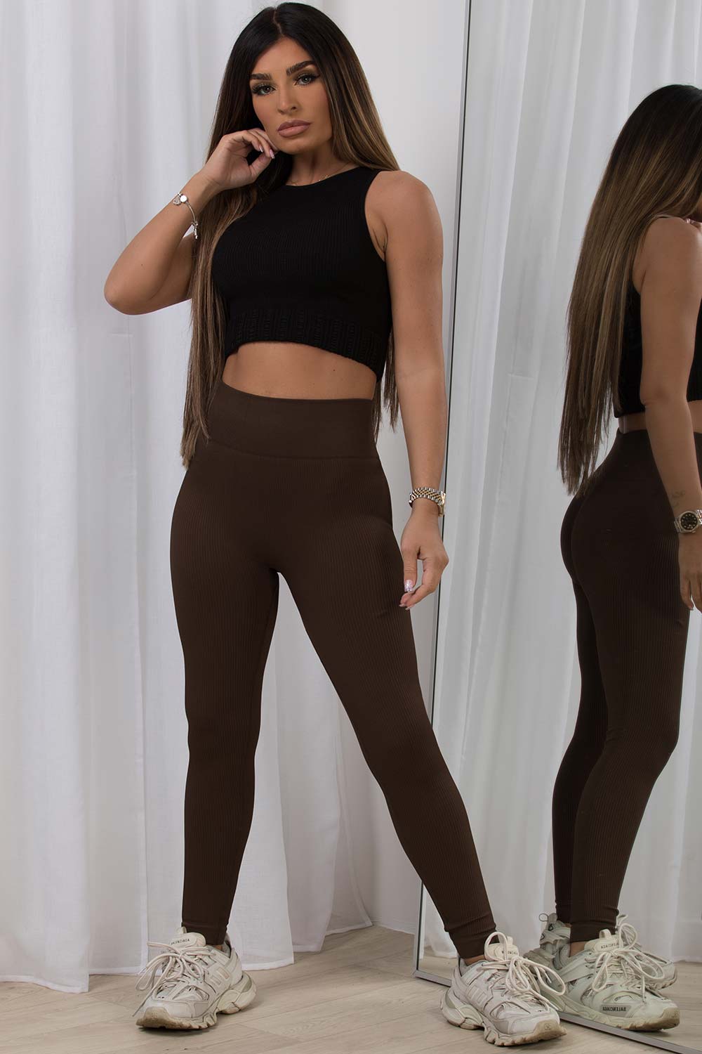 ribbed leggings gym wear