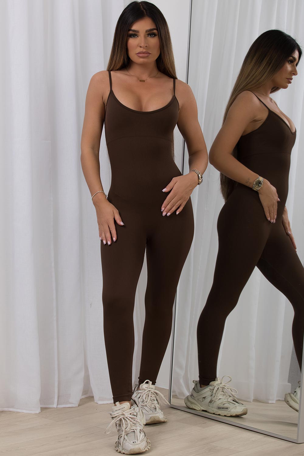 rib jumpsuit unitard