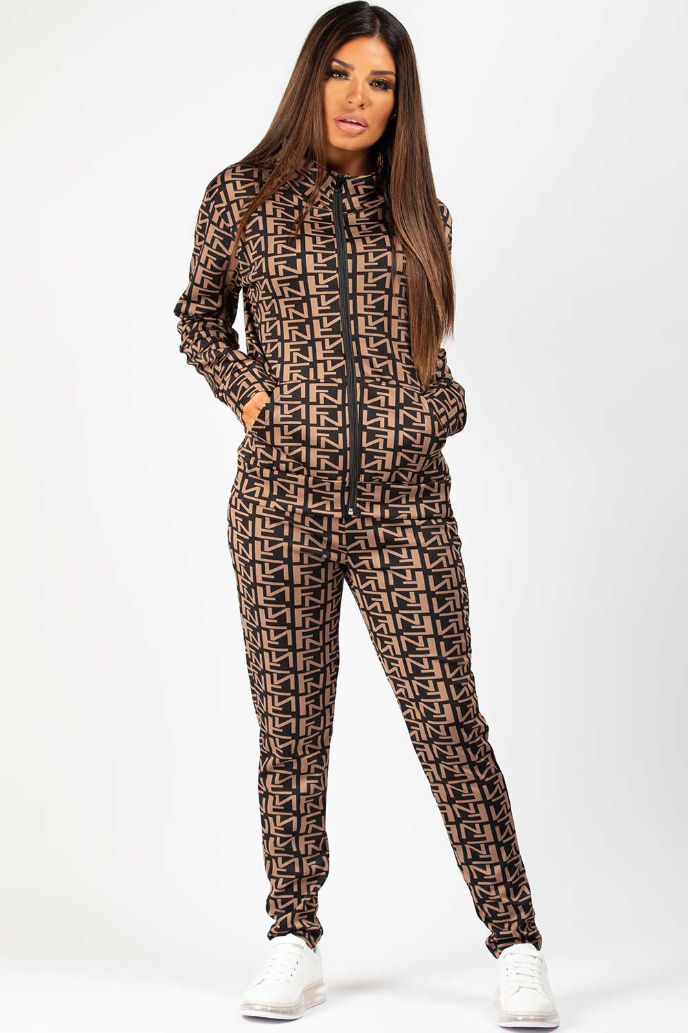 Tracksuit Top And Joggers Two Piece Set Loungewear Co Ord