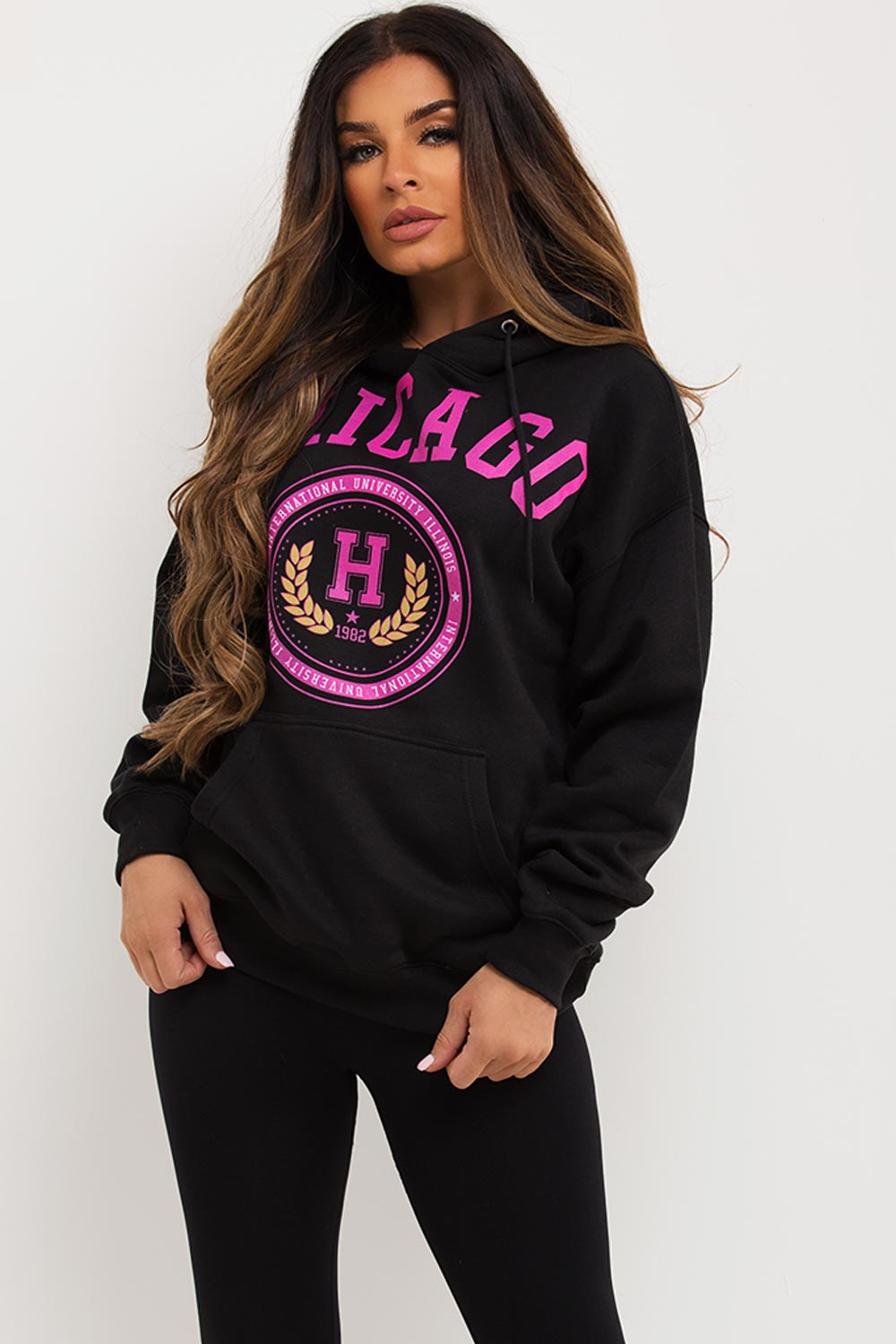 chicago oversized hoodie womens