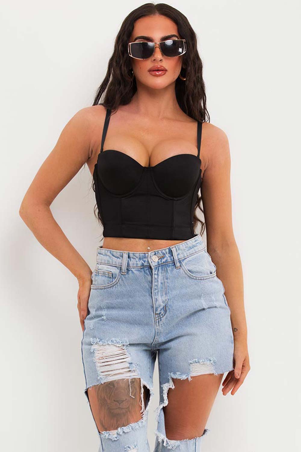 black corset top