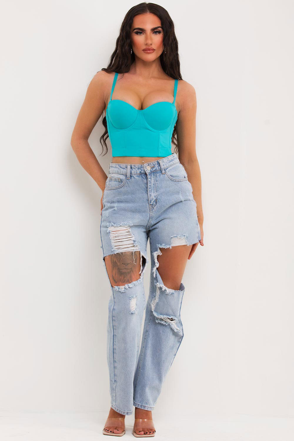 crop corset structured top