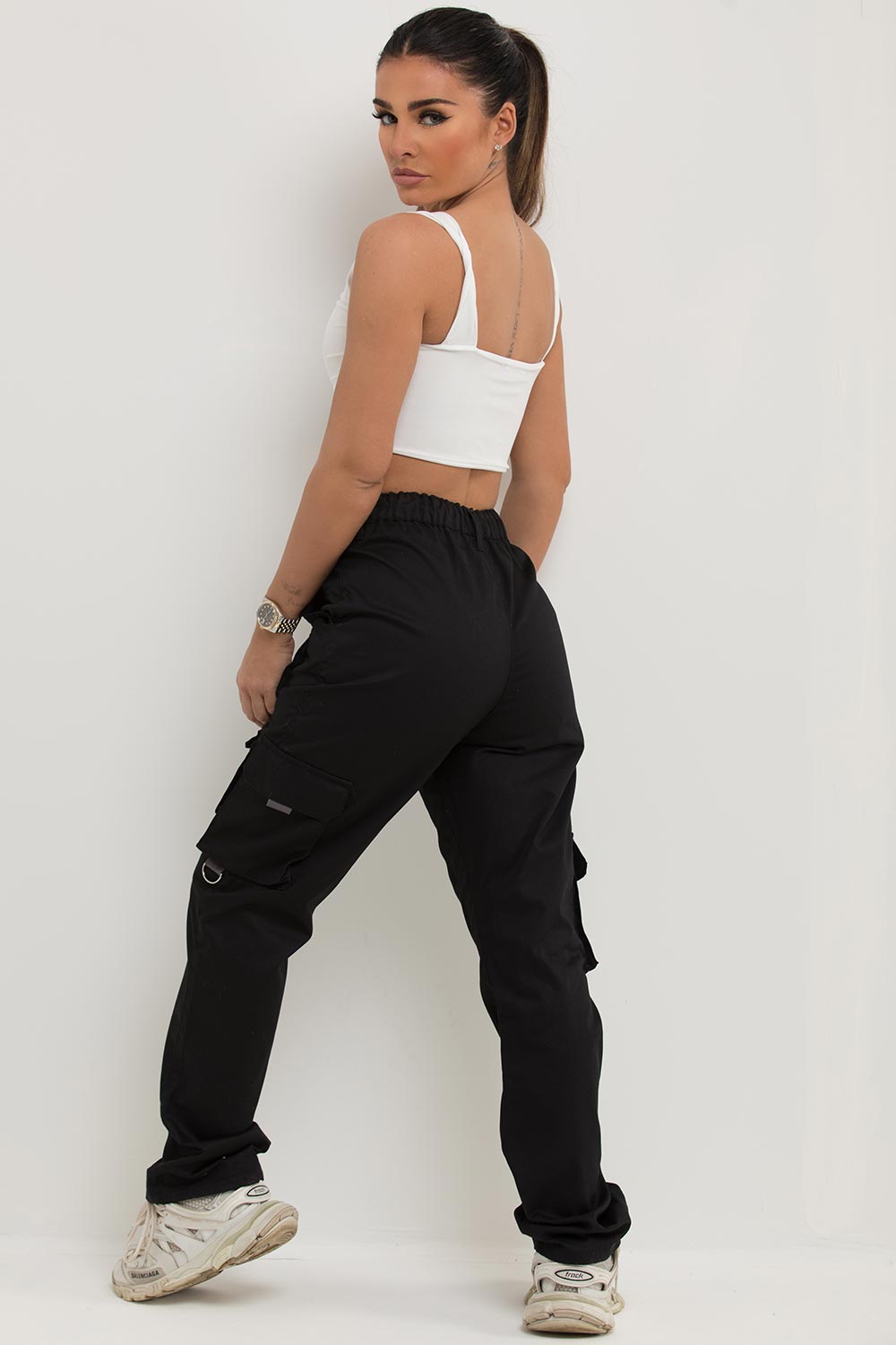 corset crop top white