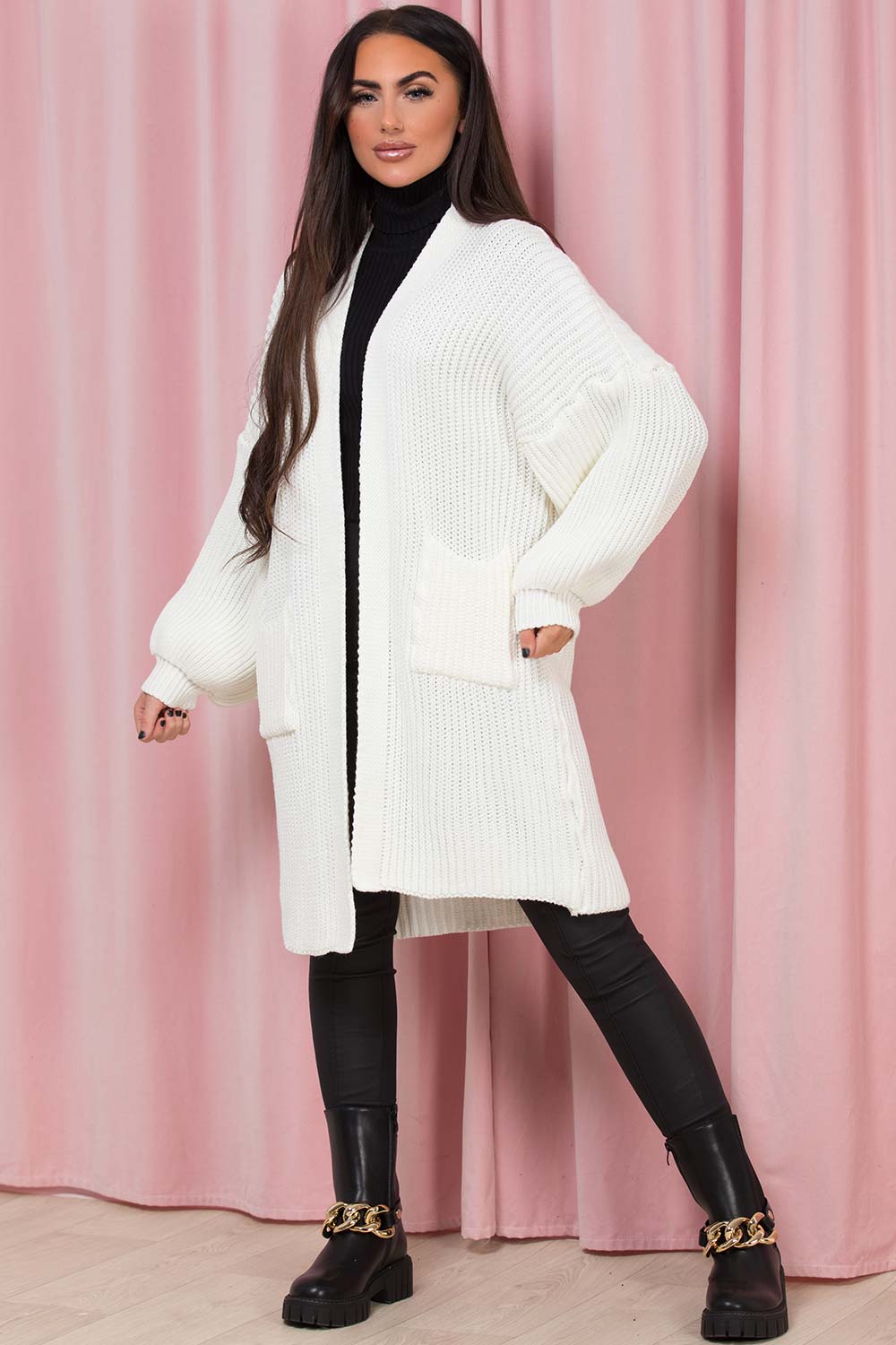 womens cardigan cream