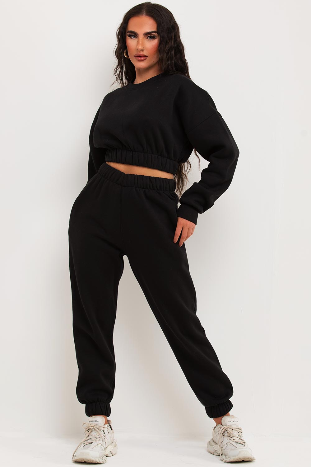 womens tracksuit black
