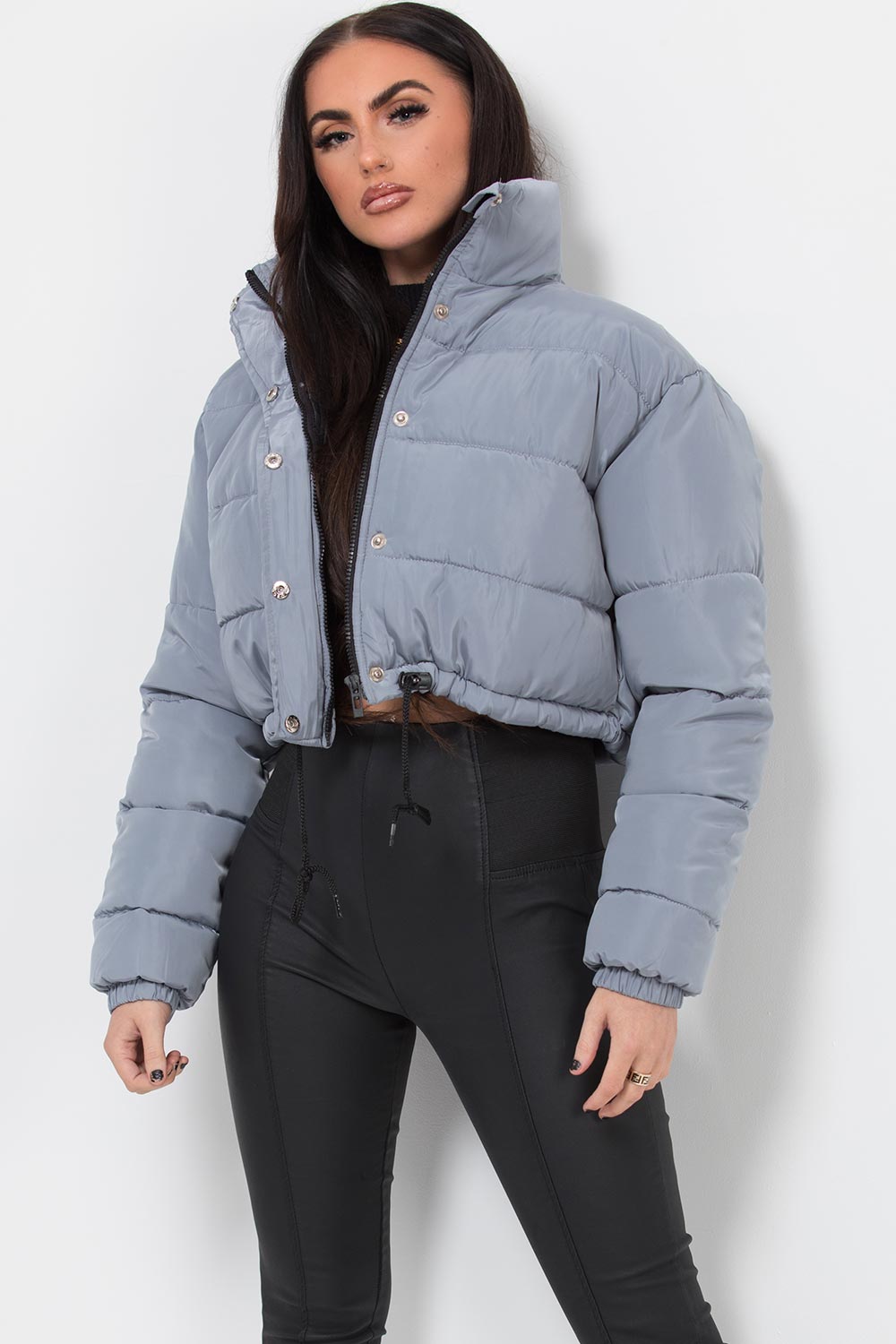 puffer jacket cropped