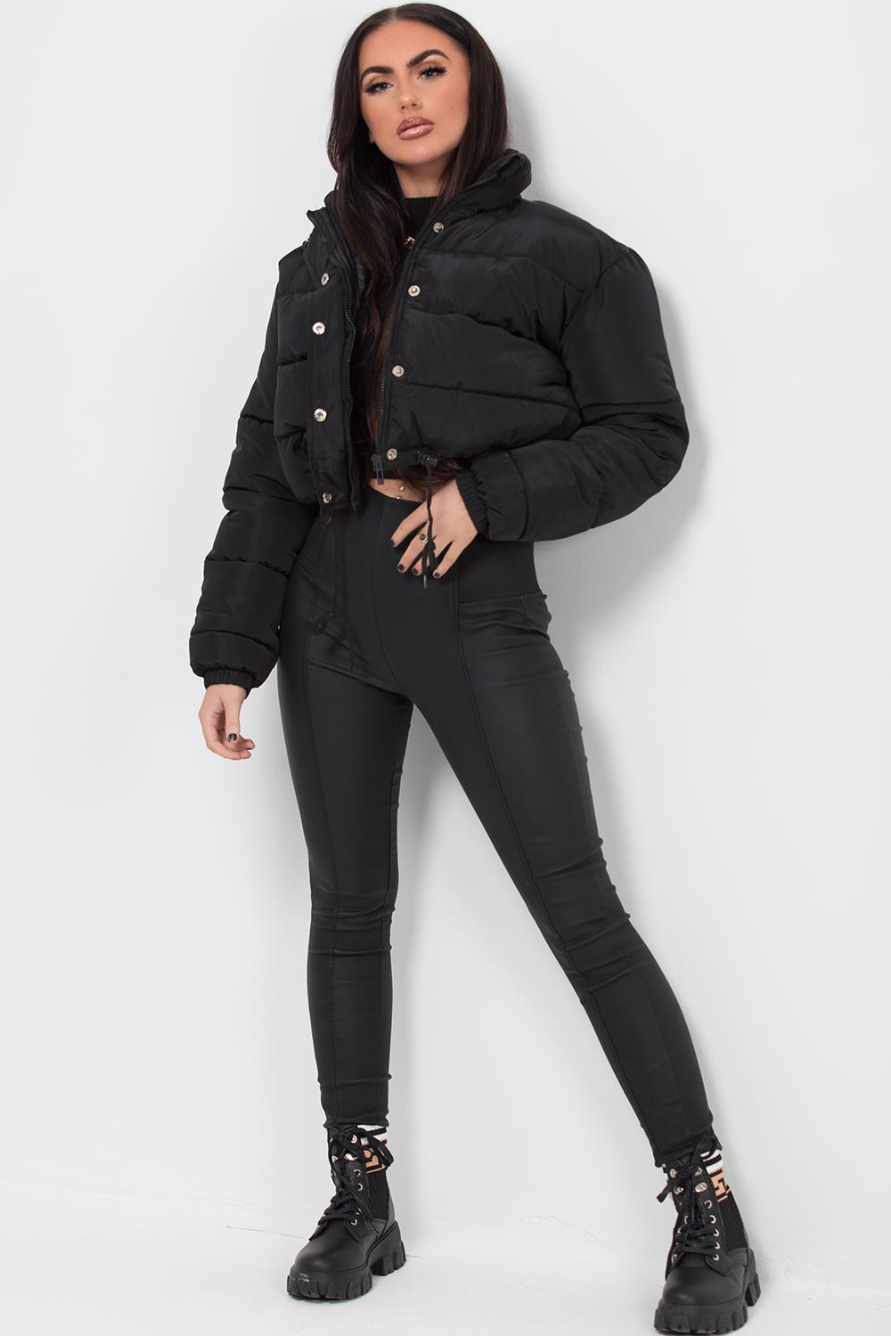 puffer jacket black