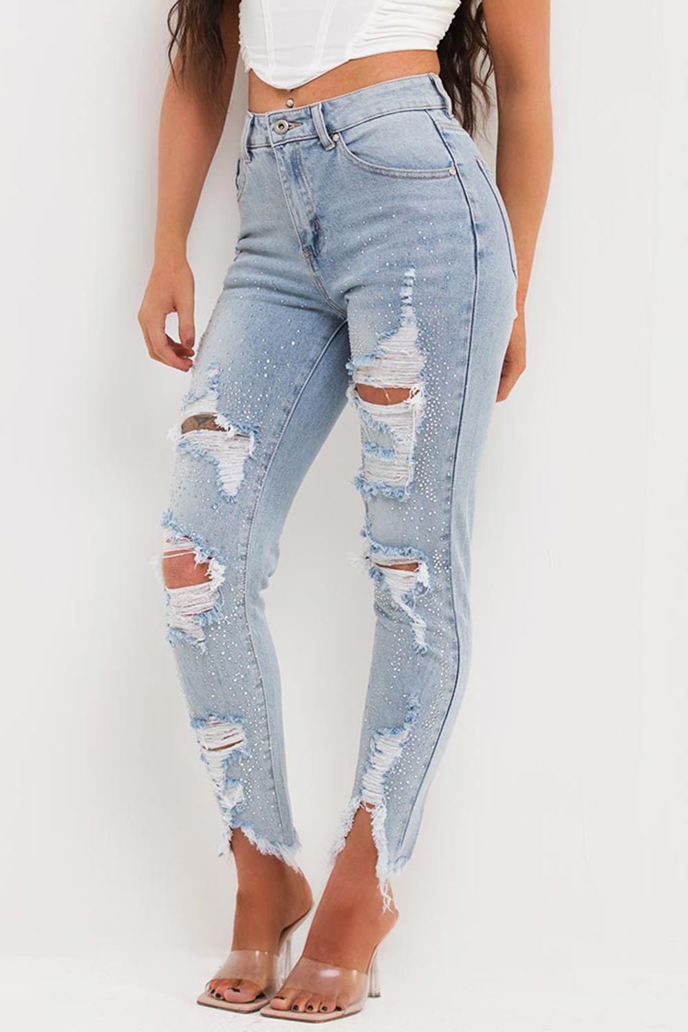 ripped skinny jeans