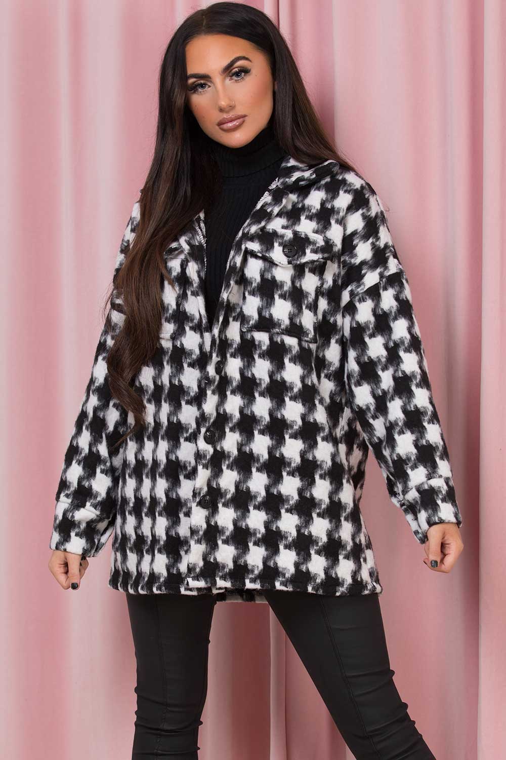 dogtooth shacket womens