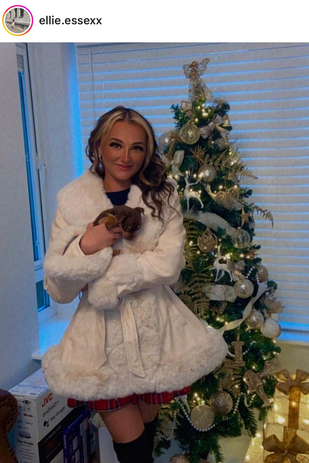 cream faux leather jacket with faux fur